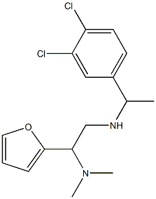 [1-(3,4-dichlorophenyl)ethyl][2-(dimethylamino)-2-(furan-2-yl)ethyl]amine Structure