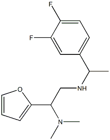 [1-(3,4-difluorophenyl)ethyl][2-(dimethylamino)-2-(furan-2-yl)ethyl]amine,,结构式