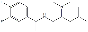 [1-(3,4-difluorophenyl)ethyl][2-(dimethylamino)-4-methylpentyl]amine Structure