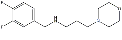 [1-(3,4-difluorophenyl)ethyl][3-(morpholin-4-yl)propyl]amine 结构式