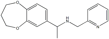 [1-(3,4-dihydro-2H-1,5-benzodioxepin-7-yl)ethyl](pyridin-2-ylmethyl)amine Structure