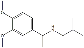 [1-(3,4-dimethoxyphenyl)ethyl](3-methylbutan-2-yl)amine 化学構造式