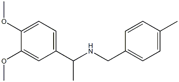 [1-(3,4-dimethoxyphenyl)ethyl][(4-methylphenyl)methyl]amine Structure