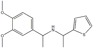 [1-(3,4-dimethoxyphenyl)ethyl][1-(thiophen-2-yl)ethyl]amine Struktur