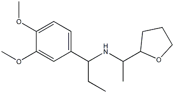 [1-(3,4-dimethoxyphenyl)propyl][1-(oxolan-2-yl)ethyl]amine 化学構造式