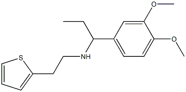[1-(3,4-dimethoxyphenyl)propyl][2-(thiophen-2-yl)ethyl]amine,,结构式