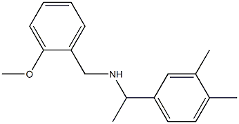 [1-(3,4-dimethylphenyl)ethyl][(2-methoxyphenyl)methyl]amine Structure