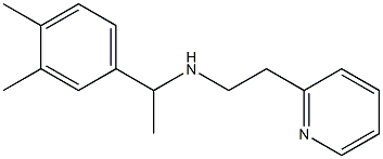 [1-(3,4-dimethylphenyl)ethyl][2-(pyridin-2-yl)ethyl]amine Structure