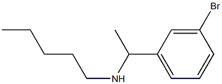 [1-(3-bromophenyl)ethyl](pentyl)amine,,结构式