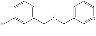 [1-(3-bromophenyl)ethyl](pyridin-3-ylmethyl)amine Structure