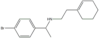 [1-(4-bromophenyl)ethyl][2-(cyclohex-1-en-1-yl)ethyl]amine,,结构式