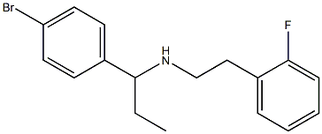 [1-(4-bromophenyl)propyl][2-(2-fluorophenyl)ethyl]amine|