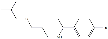 [1-(4-bromophenyl)propyl][3-(2-methylpropoxy)propyl]amine 结构式