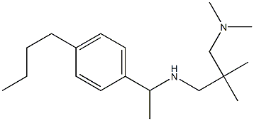 [1-(4-butylphenyl)ethyl]({2-[(dimethylamino)methyl]-2-methylpropyl})amine Structure