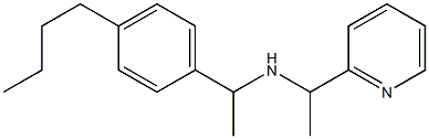 [1-(4-butylphenyl)ethyl][1-(pyridin-2-yl)ethyl]amine,,结构式