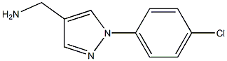 [1-(4-chlorophenyl)-1H-pyrazol-4-yl]methylamine,,结构式