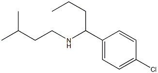 [1-(4-chlorophenyl)butyl](3-methylbutyl)amine,,结构式