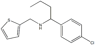 [1-(4-chlorophenyl)butyl](thiophen-2-ylmethyl)amine Struktur