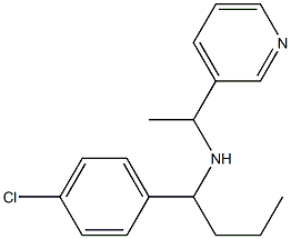 [1-(4-chlorophenyl)butyl][1-(pyridin-3-yl)ethyl]amine Structure