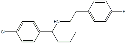 [1-(4-chlorophenyl)butyl][2-(4-fluorophenyl)ethyl]amine