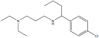 [1-(4-chlorophenyl)butyl][3-(diethylamino)propyl]amine 结构式