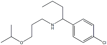 [1-(4-chlorophenyl)butyl][3-(propan-2-yloxy)propyl]amine 结构式