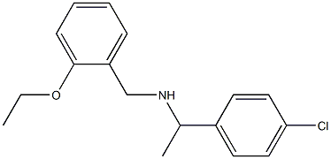 [1-(4-chlorophenyl)ethyl][(2-ethoxyphenyl)methyl]amine Structure