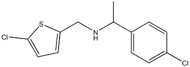 [1-(4-chlorophenyl)ethyl][(5-chlorothiophen-2-yl)methyl]amine,,结构式