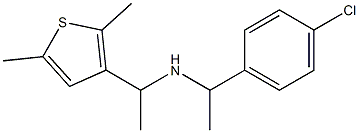 [1-(4-chlorophenyl)ethyl][1-(2,5-dimethylthiophen-3-yl)ethyl]amine Structure