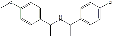 [1-(4-chlorophenyl)ethyl][1-(4-methoxyphenyl)ethyl]amine Structure