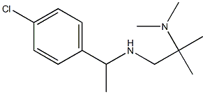 [1-(4-chlorophenyl)ethyl][2-(dimethylamino)-2-methylpropyl]amine 结构式