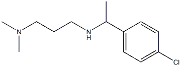 [1-(4-chlorophenyl)ethyl][3-(dimethylamino)propyl]amine,,结构式