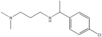 [1-(4-chlorophenyl)ethyl][3-(dimethylamino)propyl]amine Struktur