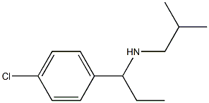 [1-(4-chlorophenyl)propyl](2-methylpropyl)amine 结构式