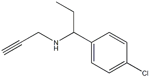 [1-(4-chlorophenyl)propyl](prop-2-yn-1-yl)amine Structure