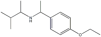 [1-(4-ethoxyphenyl)ethyl](3-methylbutan-2-yl)amine,,结构式