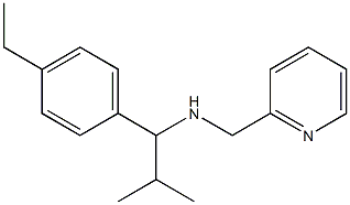 [1-(4-ethylphenyl)-2-methylpropyl](pyridin-2-ylmethyl)amine Structure