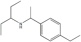 [1-(4-ethylphenyl)ethyl](pentan-3-yl)amine Struktur