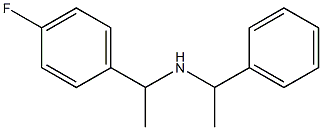 [1-(4-fluorophenyl)ethyl](1-phenylethyl)amine 化学構造式