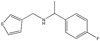[1-(4-fluorophenyl)ethyl](thiophen-3-ylmethyl)amine,,结构式