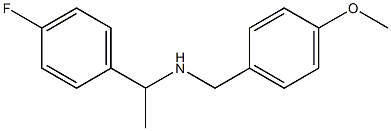 [1-(4-fluorophenyl)ethyl][(4-methoxyphenyl)methyl]amine Struktur
