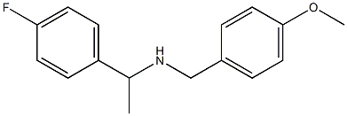 [1-(4-fluorophenyl)ethyl][(4-methoxyphenyl)methyl]amine Structure