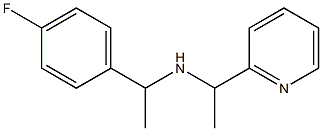 [1-(4-fluorophenyl)ethyl][1-(pyridin-2-yl)ethyl]amine 结构式
