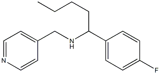 [1-(4-fluorophenyl)pentyl](pyridin-4-ylmethyl)amine 化学構造式