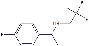 [1-(4-fluorophenyl)propyl](2,2,2-trifluoroethyl)amine Struktur