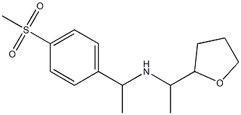 [1-(4-methanesulfonylphenyl)ethyl][1-(oxolan-2-yl)ethyl]amine Structure