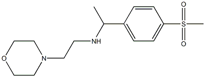 [1-(4-methanesulfonylphenyl)ethyl][2-(morpholin-4-yl)ethyl]amine Struktur