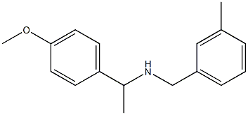 [1-(4-methoxyphenyl)ethyl][(3-methylphenyl)methyl]amine Struktur
