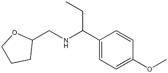 [1-(4-methoxyphenyl)propyl](oxolan-2-ylmethyl)amine,,结构式