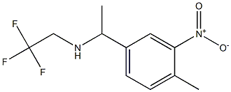 [1-(4-methyl-3-nitrophenyl)ethyl](2,2,2-trifluoroethyl)amine 化学構造式